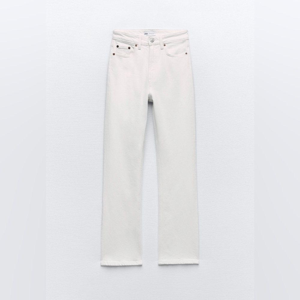 Zara TRF High Rise Stove Pipe Jeans